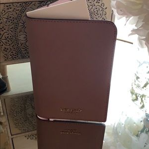 Kate spade mauve wallet and passport holder